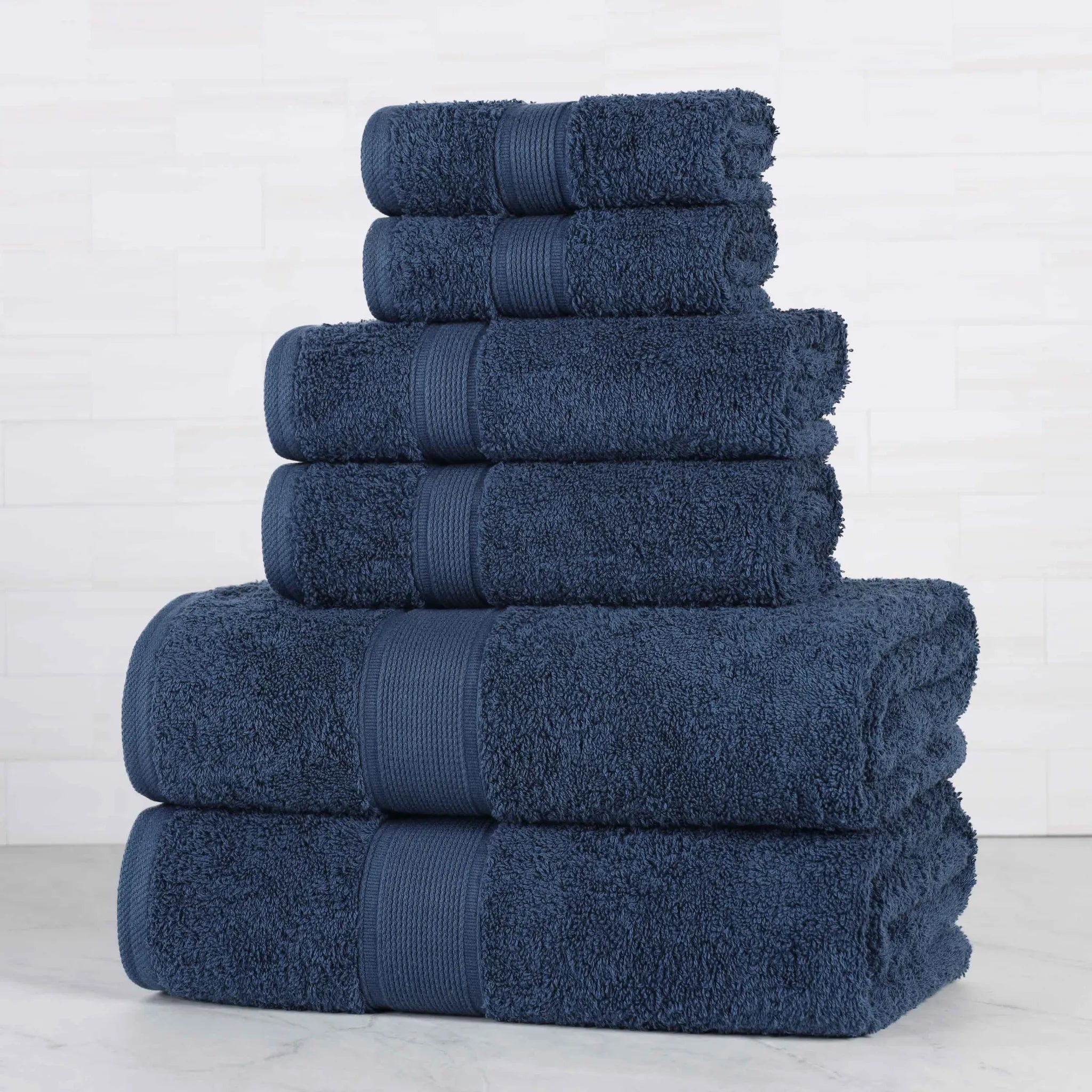 Oregon Organic Cotton Medium Weight Solid 6-Piece Towel Set