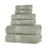 Oregon Organic Cotton Medium Weight Solid 6-Piece Towel Set