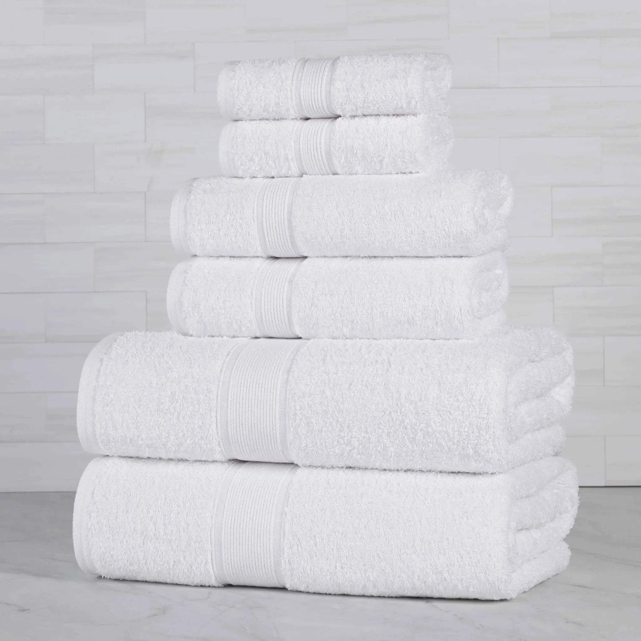 Oregon Organic Cotton Medium Weight Solid 6-Piece Towel Set