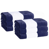 Cabana Stripe Oversized Cotton Beach Towel Sets