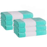 Cabana Stripe Oversized Cotton Beach Towel Sets