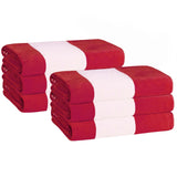 Cabana Stripe Oversized Cotton Beach Towel Sets