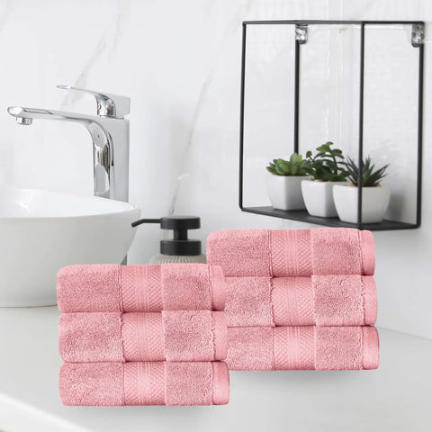 Turkish Cotton Hand Towels 6-Piece Set