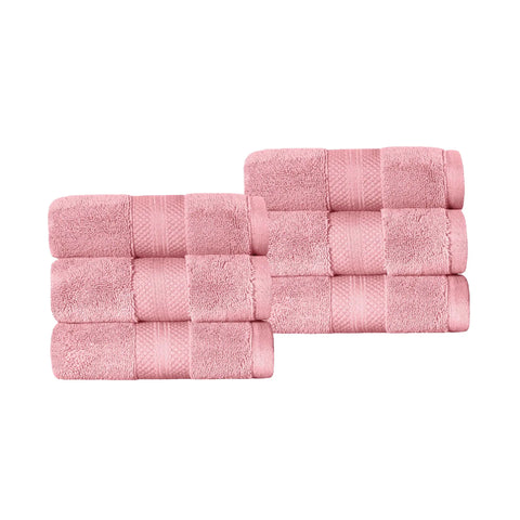 Turkish Cotton Hand Towels 6-Piece Set