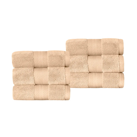 Turkish Cotton Hand Towels 6-Piece Set