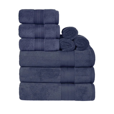 Turkish Cotton Bath Towel Set 9 Piece