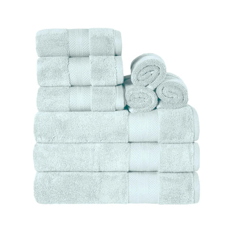Turkish Cotton Bath Towel Set 9 Piece