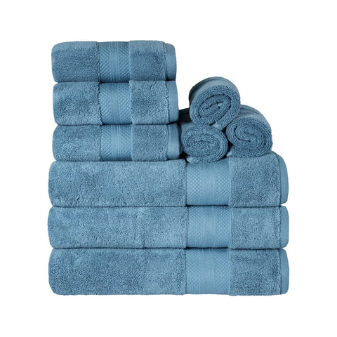Turkish Cotton Bath Towel Set 9 Piece