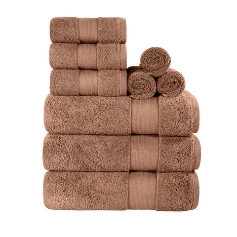 Turkish Cotton Bath Towel Set 9 Piece