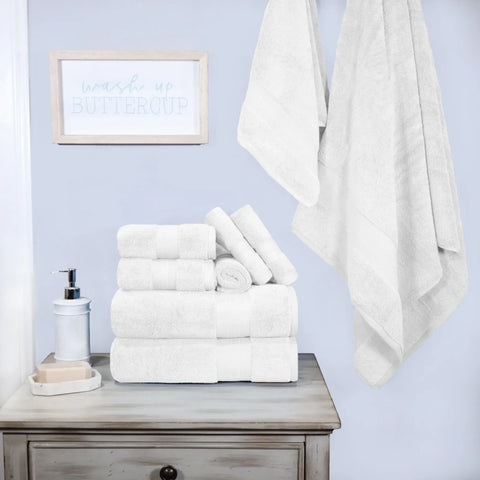 Turkish Cotton Bath Towel Set 9 Piece
