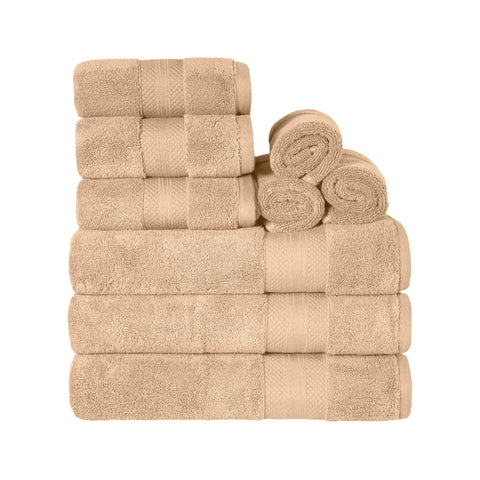 Turkish Cotton Bath Towel Set 9 Piece