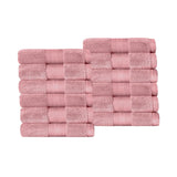 Superior Premium Turkish Cotton 12-Piece Face Towel Set