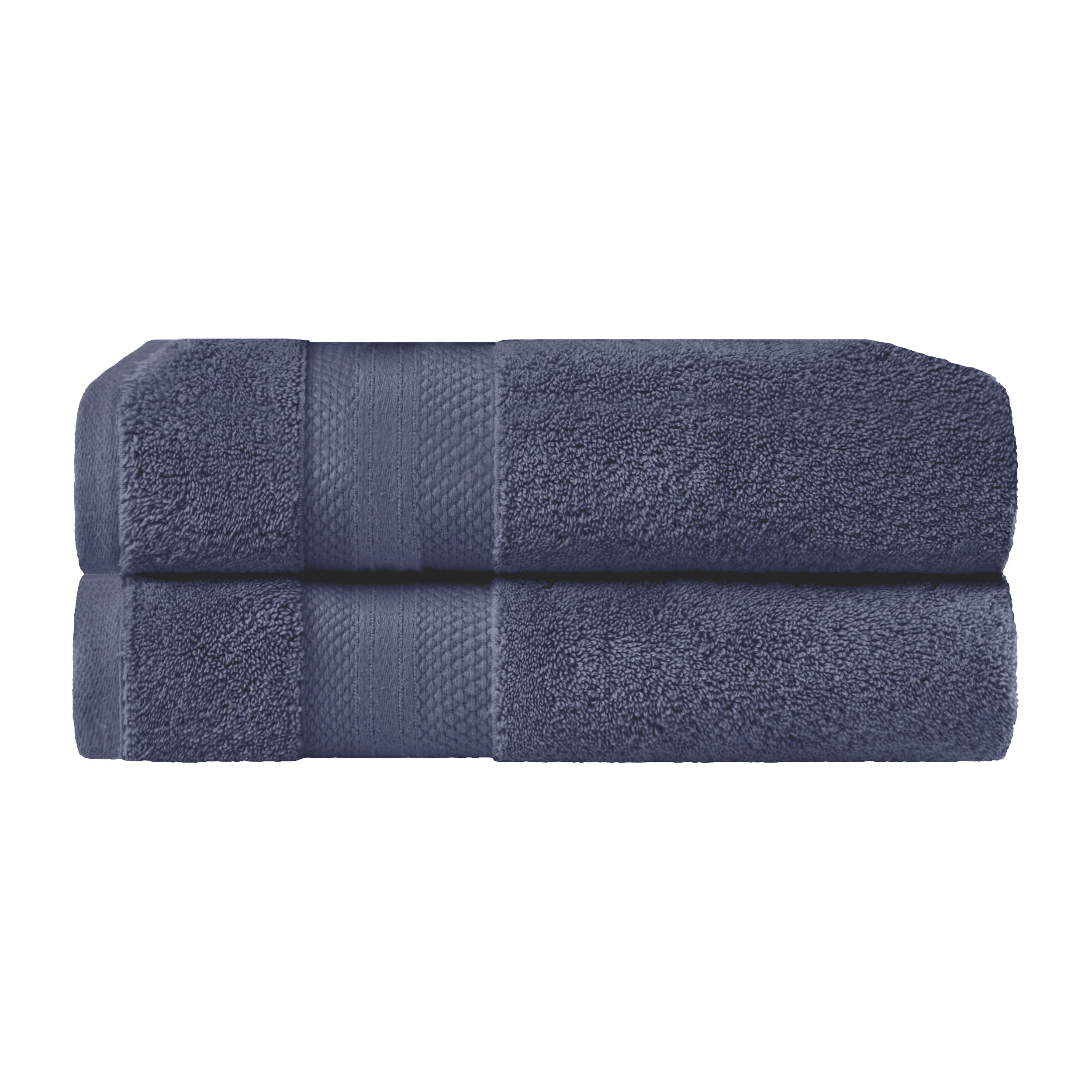 Aria Turkish Cotton Heavyweight Solid Absorbent 2 Piece Bath Towel Set