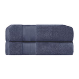 Aria Turkish Cotton Heavyweight Solid Absorbent 2 Piece Bath Towel Set