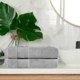 Aria Turkish Cotton Heavyweight Solid Absorbent 2 Piece Bath Towel Set