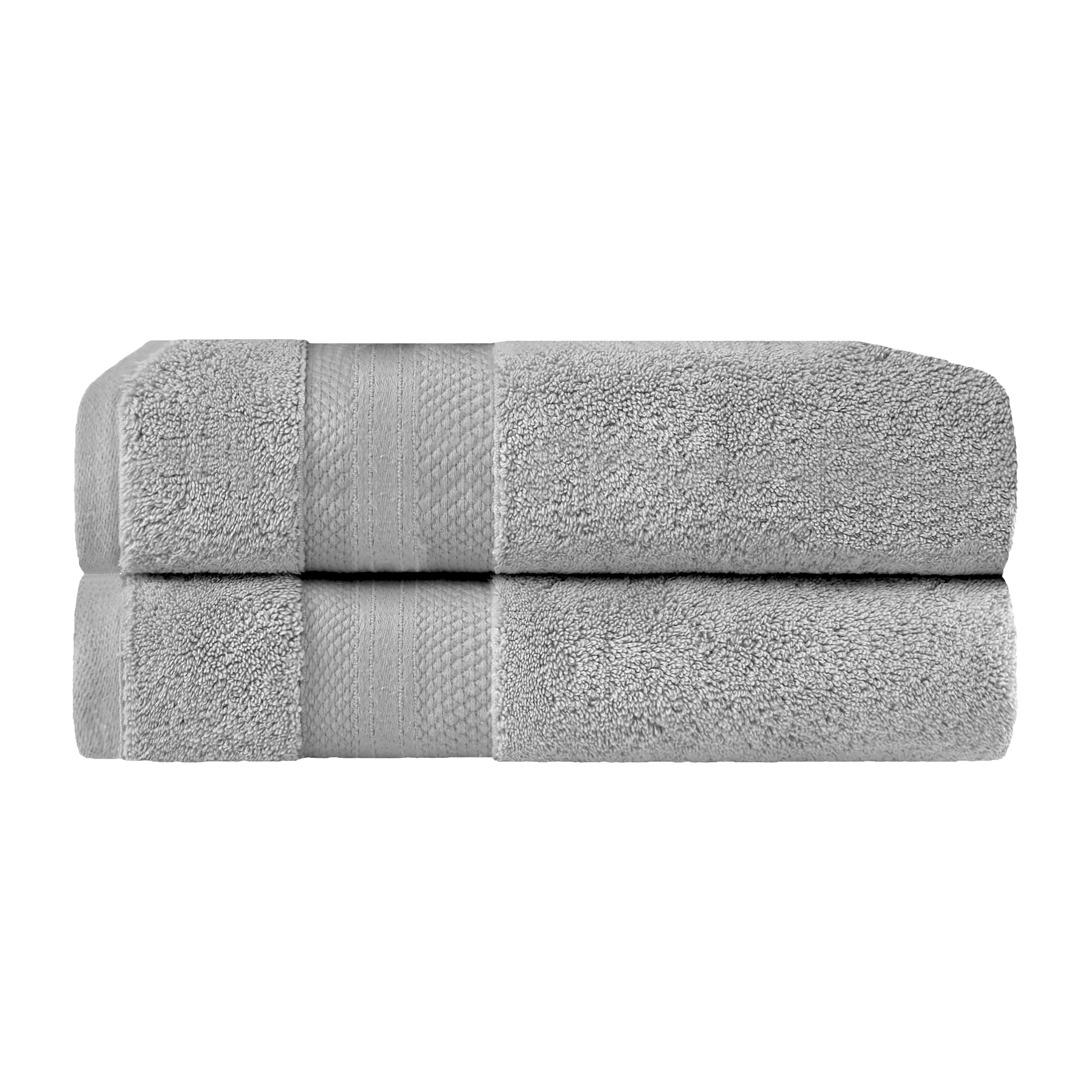 Aria Turkish Cotton Heavyweight Solid Absorbent 2 Piece Bath Towel Set