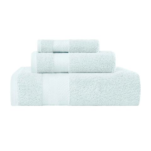 Turkish Cotton Towel Set 3-Piece Aria Plush Solid