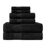 6 Piece Towel Set 100% Turkish Cotton Plush - Aria