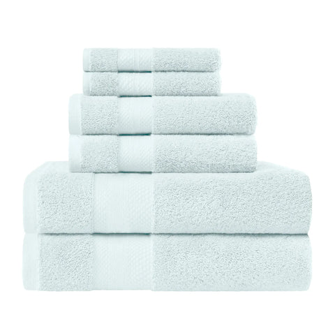 6 Piece Towel Set 100% Turkish Cotton Plush - Aria