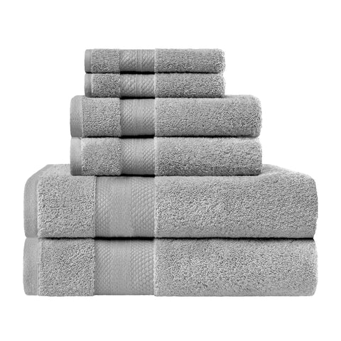 6 Piece Towel Set 100% Turkish Cotton Plush - Aria