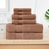 6 Piece Towel Set 100% Turkish Cotton Plush - Aria