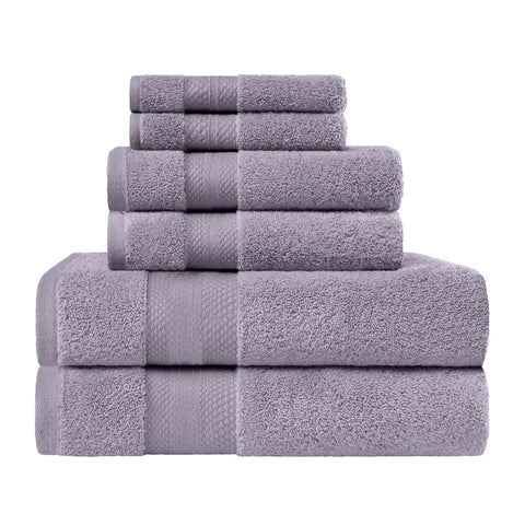 6 Piece Towel Set 100% Turkish Cotton Plush - Aria