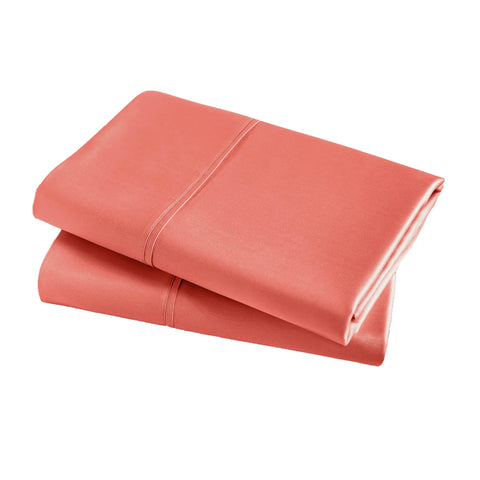 100% Egyptian Cotton 700 Thread Count Solid Pillowcase Set