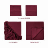 700 Thread Count Egyptian Cotton Sateen Bed Sheet Set