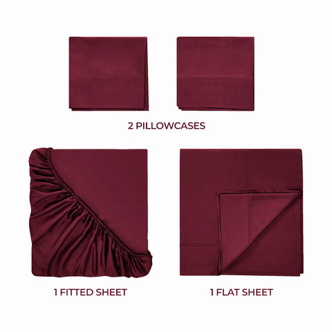 700 Thread Count Egyptian Cotton Sateen Bed Sheet Set
