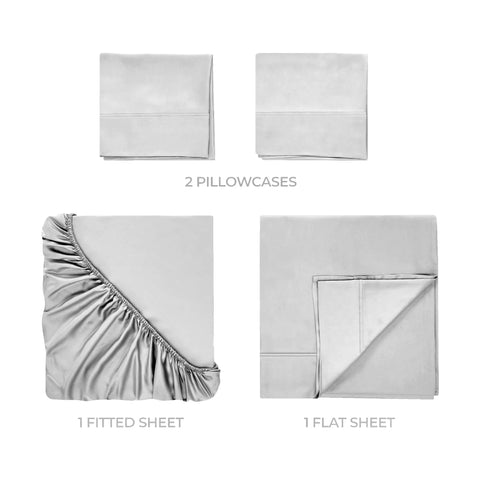 700 Thread Count Egyptian Cotton Sateen Bed Sheet Set