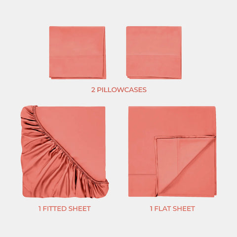 700 Thread Count Egyptian Cotton Sateen Bed Sheet Set