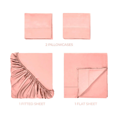 700 Thread Count Egyptian Cotton Sateen Bed Sheet Set