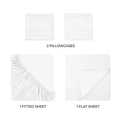 700 Thread Count Egyptian Cotton Sateen Bed Sheet Set