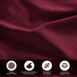 100% Egyptian Cotton 700 Thread Count Solid Pillowcase Set