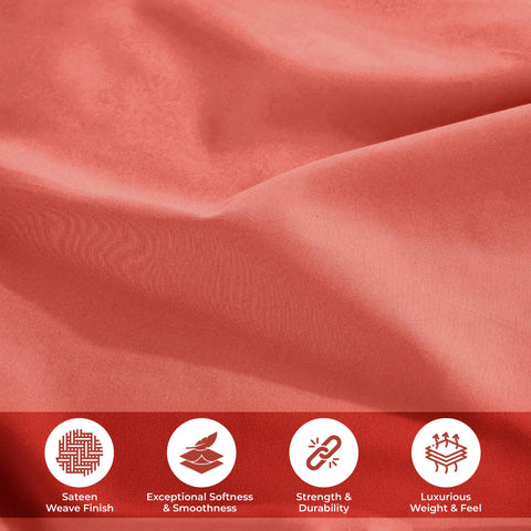 100% Egyptian Cotton 700 Thread Count Solid Pillowcase Set