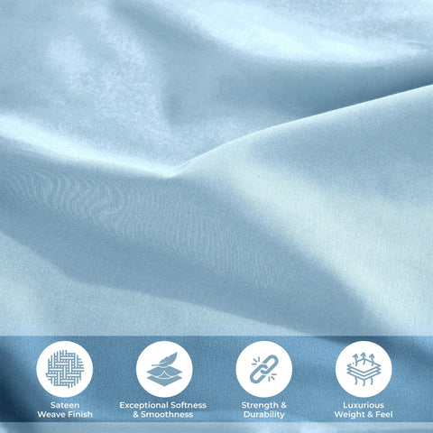100% Egyptian Cotton 700 Thread Count Solid Pillowcase Set