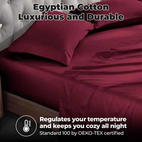 700 Thread Count Egyptian Cotton Sateen Bed Sheet Set