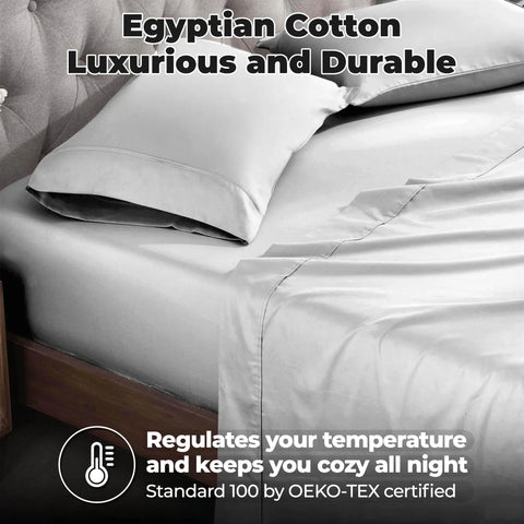 700 Thread Count Egyptian Cotton Sateen Bed Sheet Set