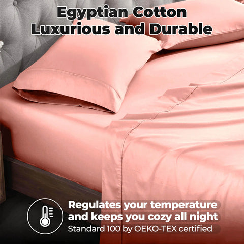 700 Thread Count Egyptian Cotton Sateen Bed Sheet Set