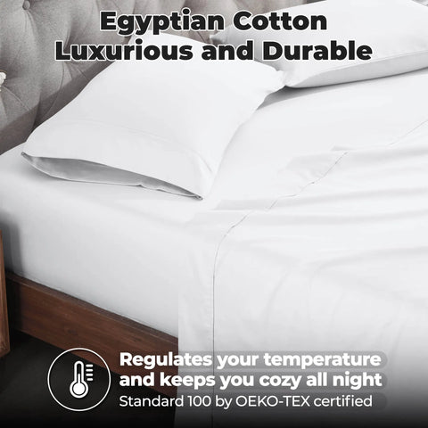 700 Thread Count Egyptian Cotton Sateen Bed Sheet Set