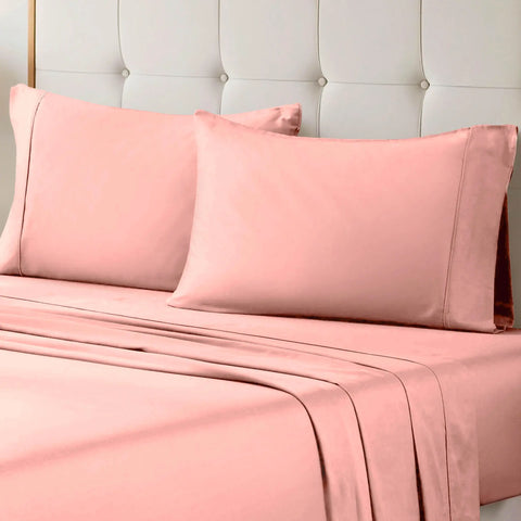 100% Egyptian Cotton 700 Thread Count Solid Pillowcase Set