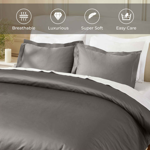 850 Thread Count Egyptian Cotton Solid Duvet Cover