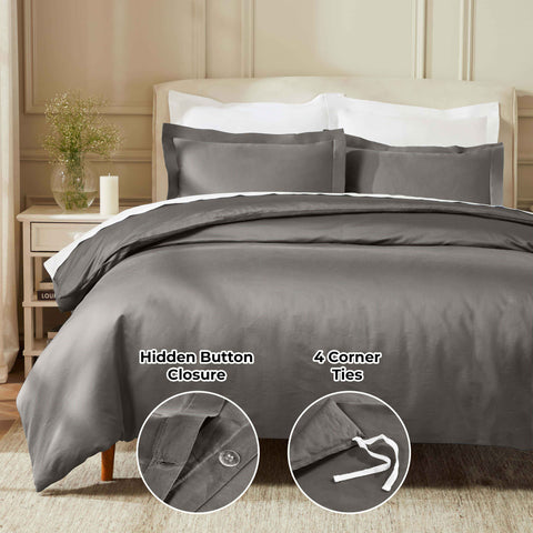 850 Thread Count Egyptian Cotton Solid Duvet Cover