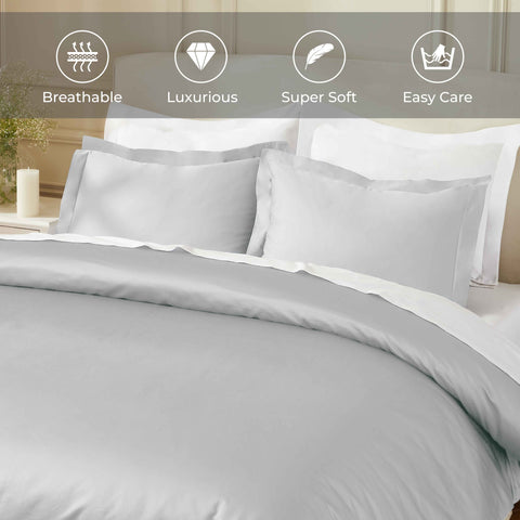 850 Thread Count Egyptian Cotton Solid Duvet Cover
