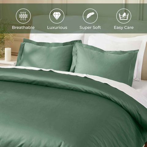 850 Thread Count Egyptian Cotton Solid Duvet Cover
