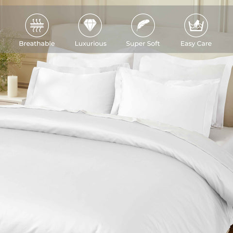 850 Thread Count Egyptian Cotton Solid Duvet Cover