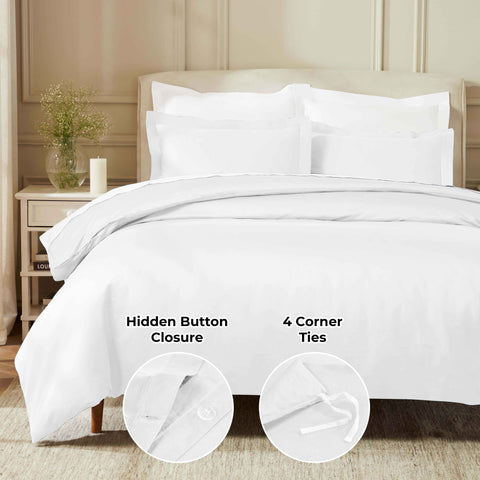 850 Thread Count Egyptian Cotton Solid Duvet Cover