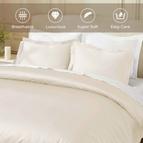 850 Thread Count Egyptian Cotton Solid Duvet Cover