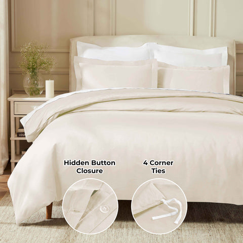 850 Thread Count Egyptian Cotton Solid Duvet Cover