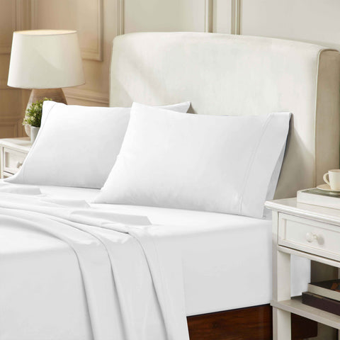 100% Egyptian Cotton 850 Thread Count Solid Bed Pillowcase Set
